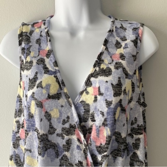 Bobeau Sleeveless Side Tie Striped Top - Picture 3 of 5